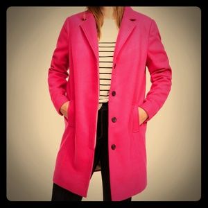 MANGO - Pink lapel Structured coat